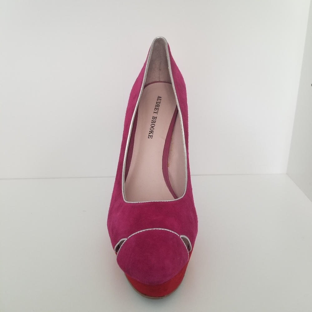 Colorblock Platform Pumps - Picture 11 of 11